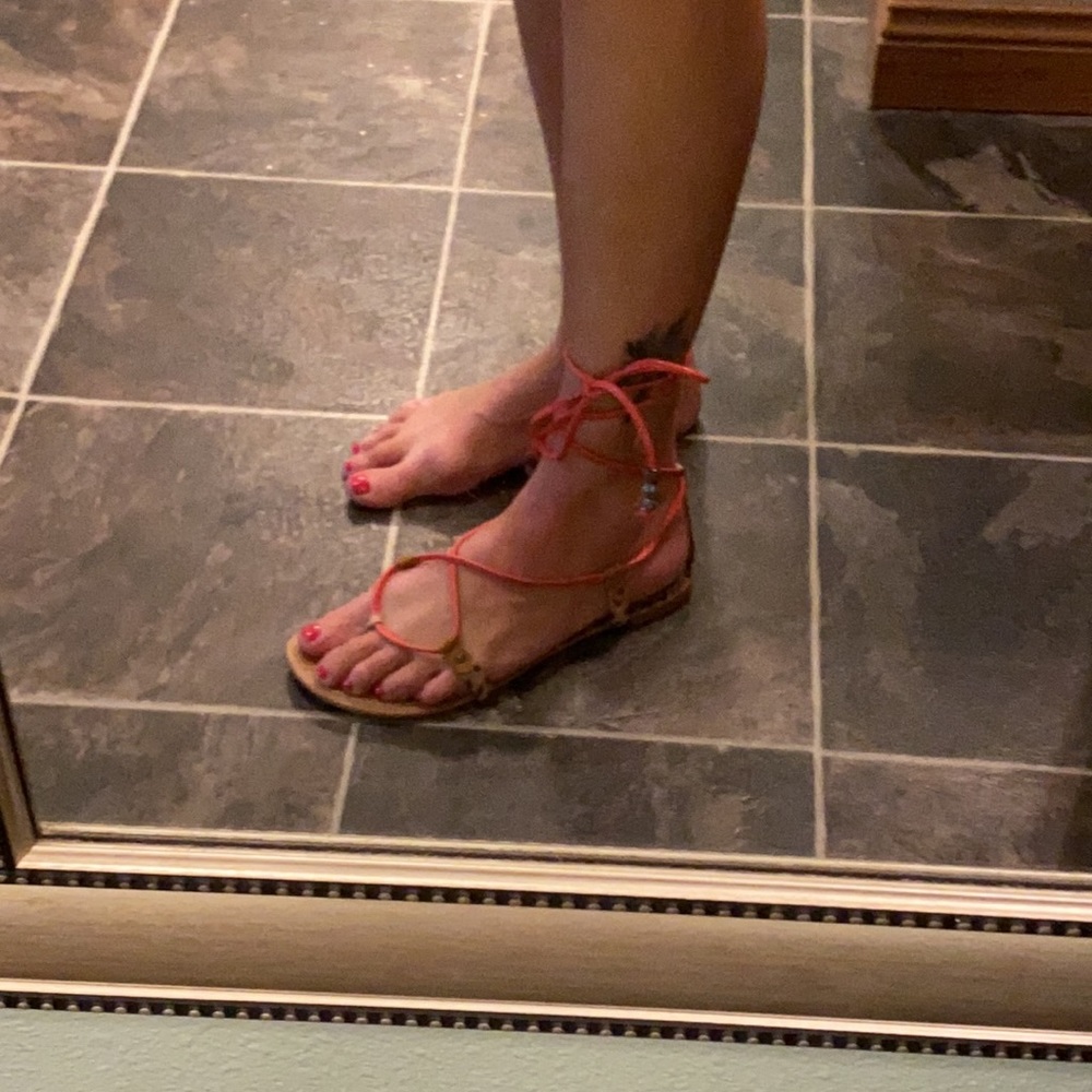 Ankle tie Sandals - Picture 6 of 9
